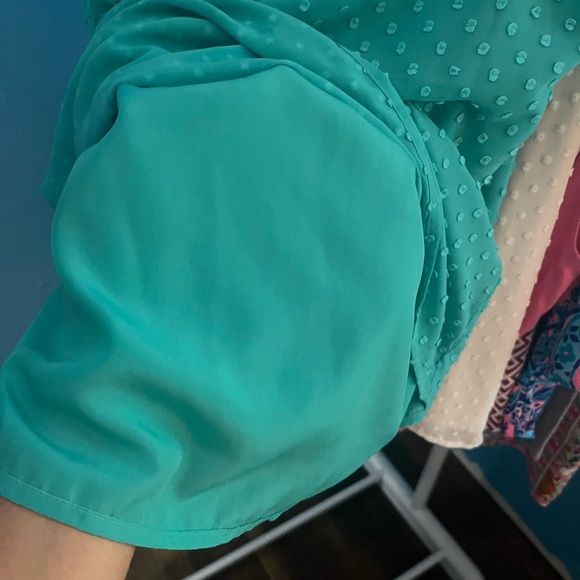 Teal Jcrew tank blouse - Picture 3 of 4